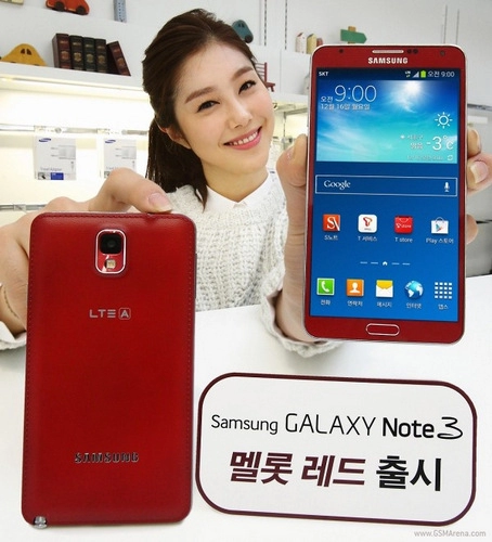 Samsung để lộ cấu hình galaxy s5 và note 3 màu đỏ