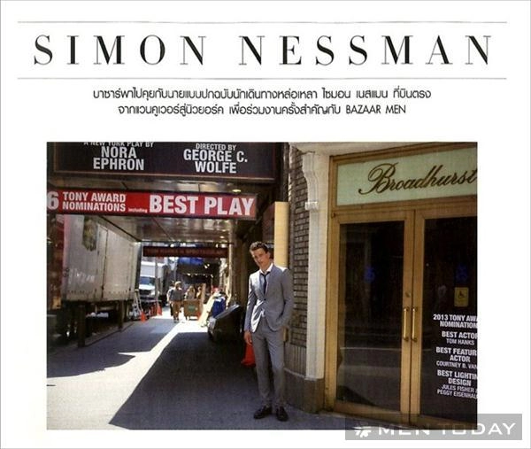 Simon nessman đa phong cách trên tạp chí harpers bazaar men thailand