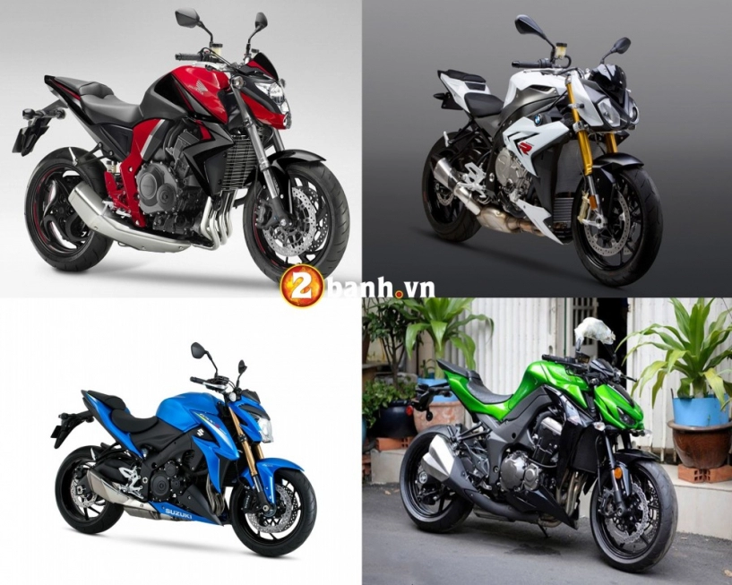 So sánh kawasaki z1000 honda cb1000r bmw s1000r và suzuki gsx-s1000