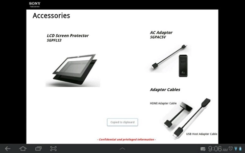 Sony rò rỉ tablet xperia chạy chip tegra 3