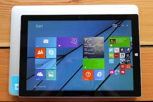 Surface pro 3 so cấu hình với macbook air