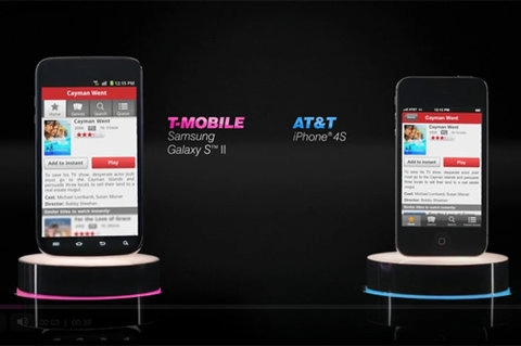 T-mobile dìm hàng iphone trong quảng cáo mới