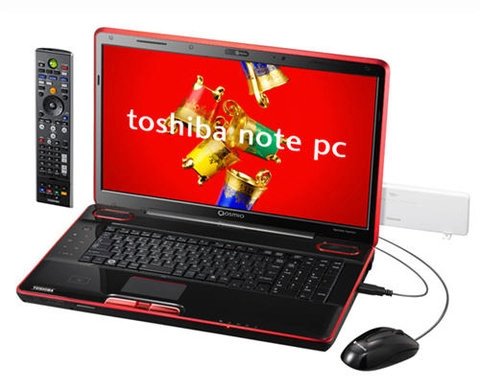 Toshiba hướng đến laptop giải trí xem tv