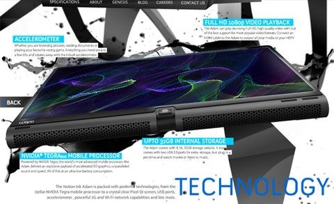 Trang web của notion ink adam bất ngờ xuất hiện