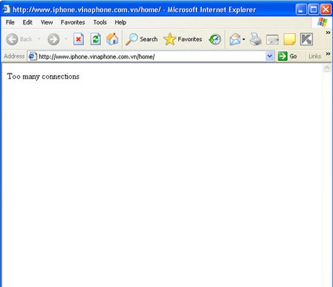 Trang web vinaphone tê liệt vì iphone 4