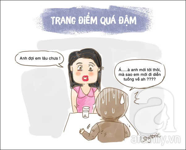 Tranh vui những cách thu hút đàn ông phản tác dụng của chị em