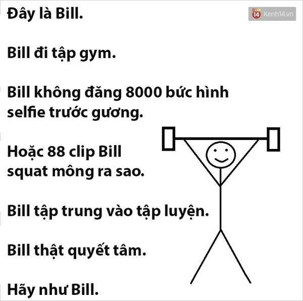 Trào lưu hãy như bill đã dạy bạn những bài học sống ảo nào