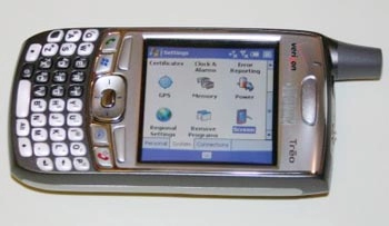 Treo 700 - palm bắt tay windows