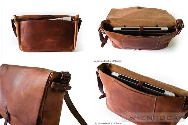 Túi da vintage dành cho nam giới từ whipping post