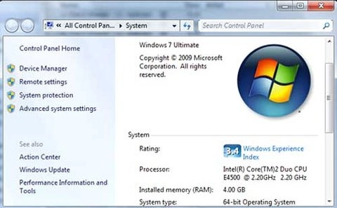 Windows 7 và điện toán 64-bit