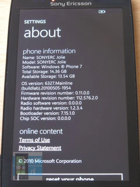 Windows phone bí mật của sony được rao bán trên mạng