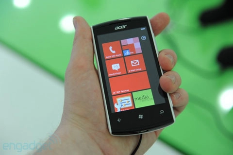 Windows phone đầu tiên của acer