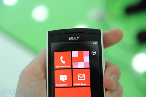 Windows phone đầu tiên của acer