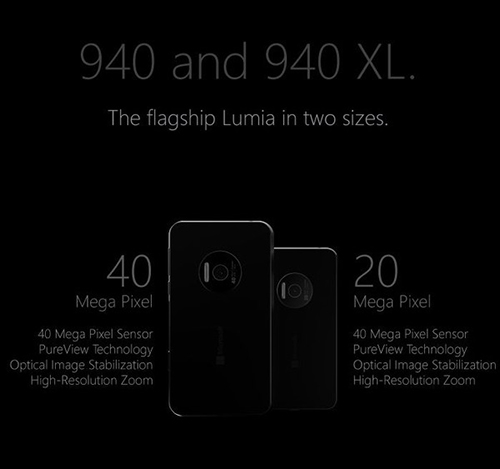 Xem ảnh dựng lumia 940 và lumia 940 xl