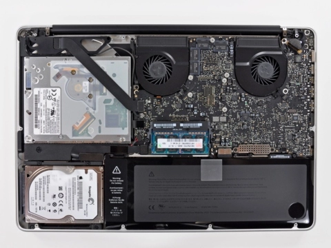 Xem nội tạng macbook pro dùng core i5