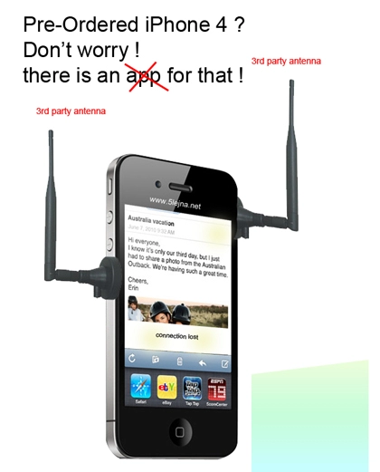 Ý tưởng iphone 5 với ăng ten bắt sóng