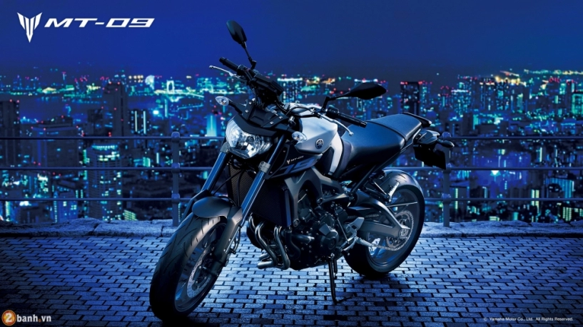 Yamaha mt-09 2016 ra mắt màu mới thể thao hơn