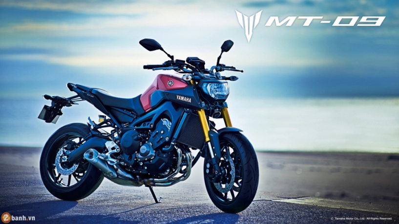 Yamaha mt-09 2016 ra mắt màu mới thể thao hơn