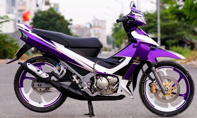 Yamaha z125 màu tím của biker biên hòa