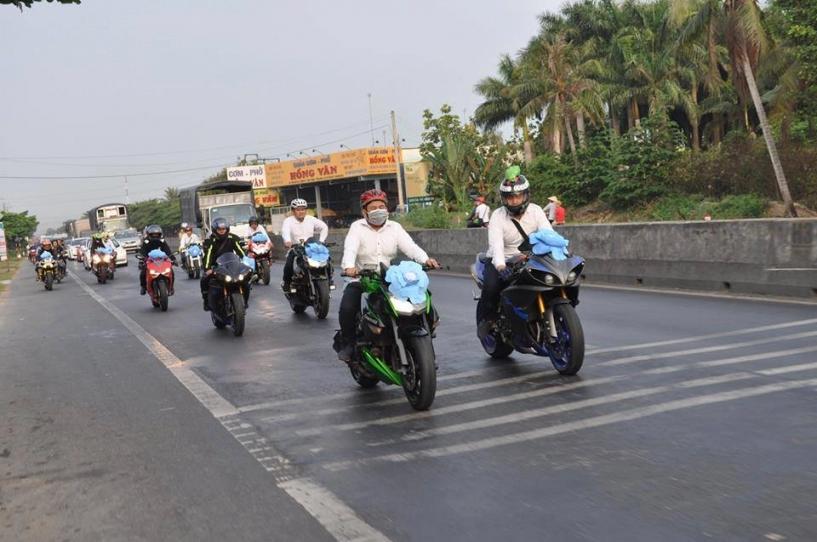 Brt team cùng anh em biker miền tây trong buổi rước dâu hoành tráng