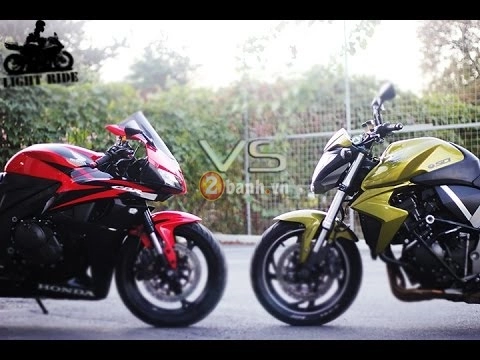 clip test tốc độ giữa honda cbr600rr và honda cb1000r