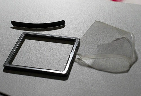 Gương lật máy dslr làm bằng giấy nhựa thực phẩm