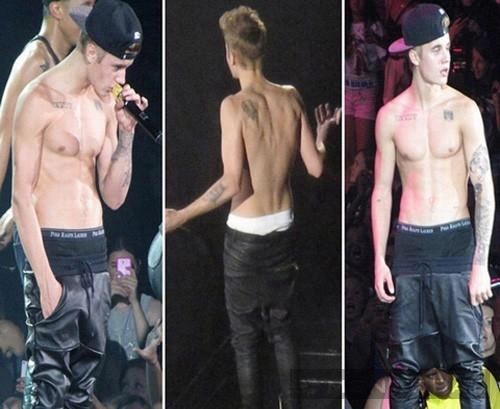 Justin bieber và phong cách thời trang quần tụt xấu xí