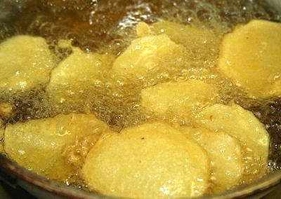 Khoai tây rán bột đậu xanh
