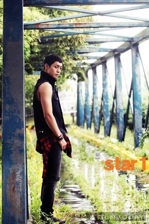 Kiểu tóc ấn tượng và nam tính của kim hyun joong