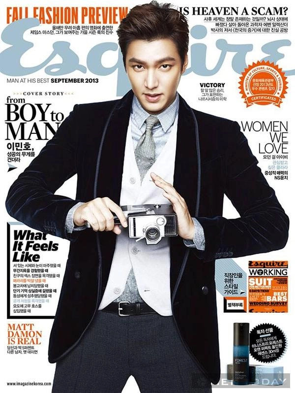 Lee min ho khoe vẻ lịch lãm trên esquire