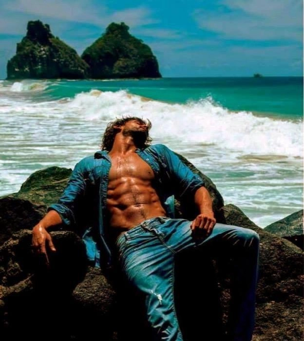 Marlon teixeira cực chất với denim trong chiến dịch xuânhè 2014 của osmoze jeans