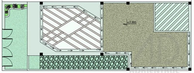 Nhà phố trong hẻm 55 x 15 m