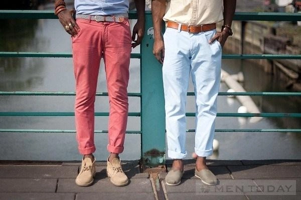 Quần lật gấu đổ bộ streetstyle của các chàng