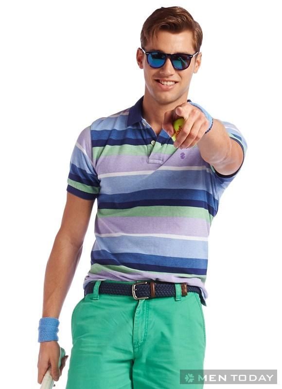 Sành điệu với trang phục sắc màu cho chàng golfer