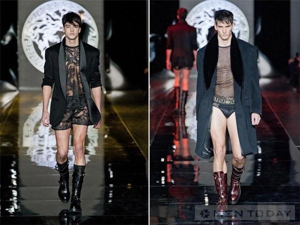 Versace gây shock với bst nội y ren dành cho nam giới