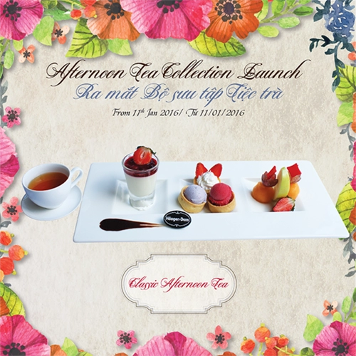 Afternoon tea tiệc trà quý tộc tại hagen-dazs