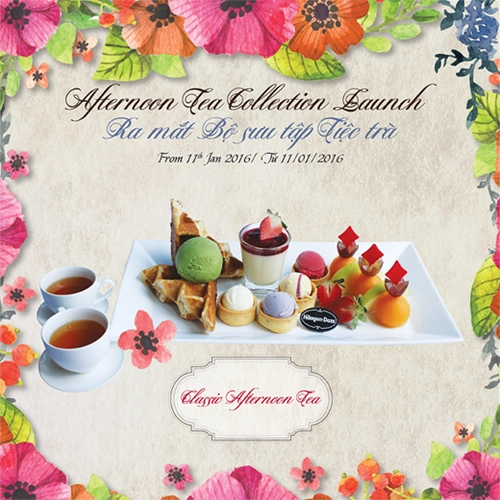 Afternoon tea tiệc trà quý tộc tại hagen-dazs