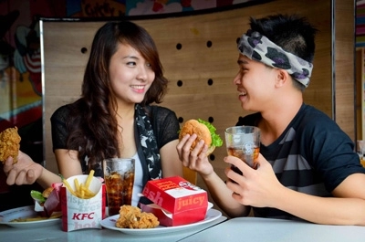 Gà giòn lá chanh - món mới ở kfc