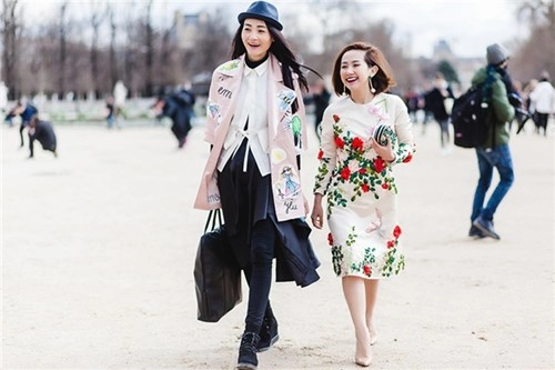 Giữa hàng trăm nghìn người fashionista việt vẫn được gọi tên ở paris