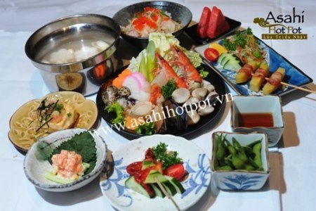 Lẩu đặc biệt asahi hot pot