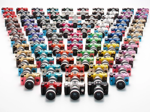 Máy ảnh 100 kiểu kết hợp màu sắc của pentax