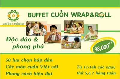 Món cuốn phong cách wrap 