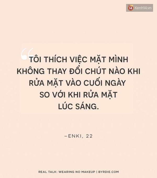 Nghe các cô nàng tiết lộ lý do mình không trang điểm