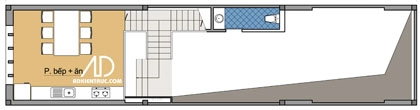 Nhà chia lô 80 m2 hẹp và dài