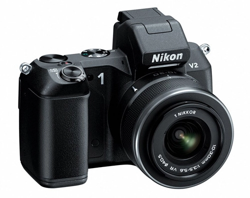Nikon 1 v2 lột xác với kiểu dáng chuyên nghiệp hơn
