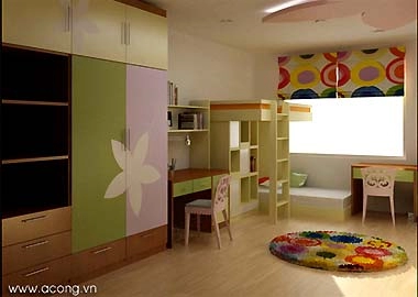 Phòng ngủ trẻ em trong chung cư