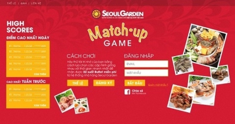 Seoul garden match-up game đã bắt đầu