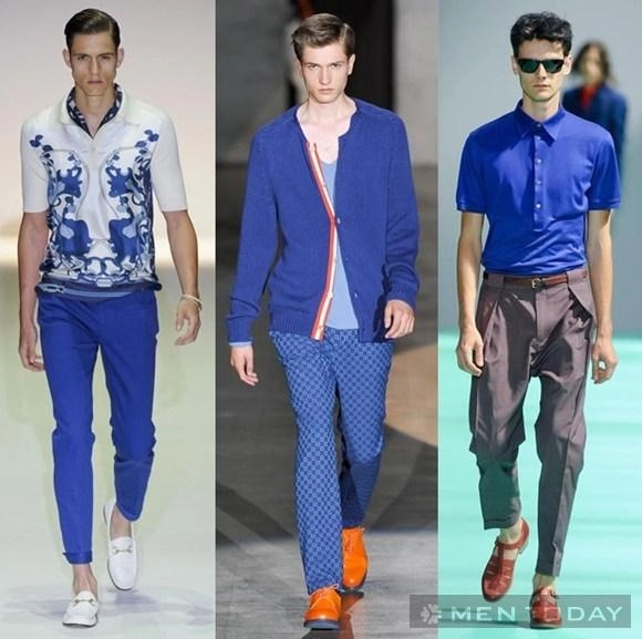 Thời trang nam xuân hè 2013 cuộc đổ bộ của sắc xanh