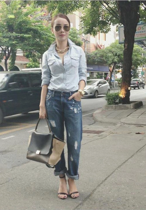 3 mốt quần jeans làm say lòng sao việt