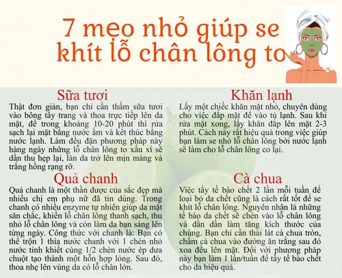 7 mẹo nhỏ giúp se khít lỗ chân lông hiệu quả